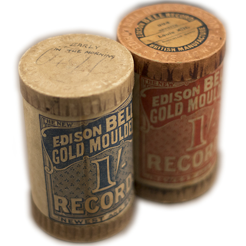 Edison Gold Moulded cylinder boxes